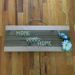 Homemade home sweet home sign